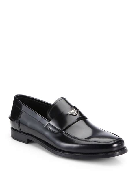 loafers prada mensador of prada|Prada men's loafers black.